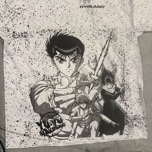 Hypland Kids Yu Yu Hakusho Graphic Tee - Black & White